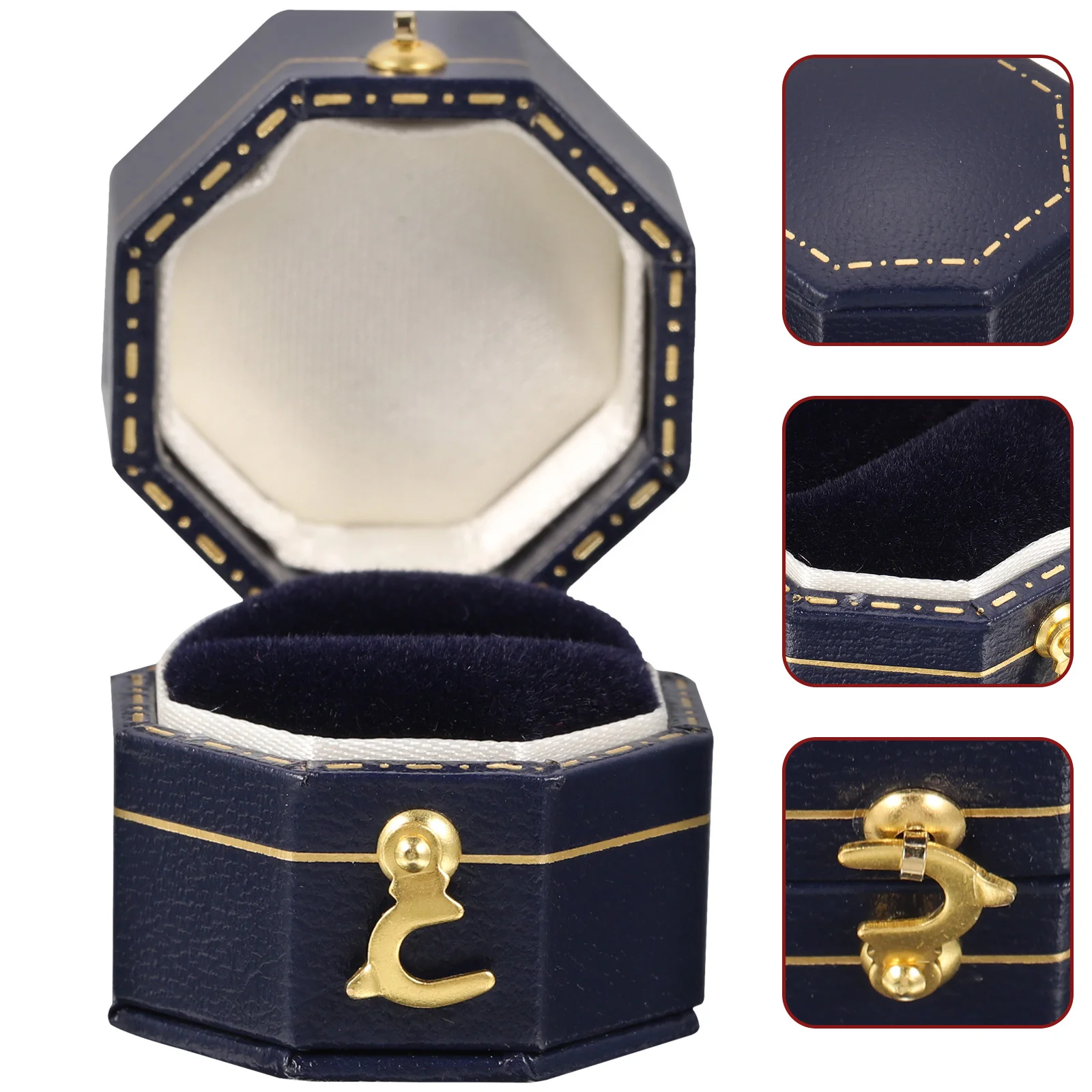 

Wedding Ring Case Portable Jewelry Gift Packaging For Jewelry Ring Box Engagement Proposal Ceremony