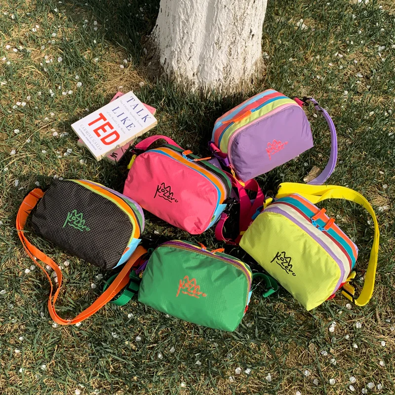 Dopamine Color City Walking Bag Unisex, Lightweight Versatile Shoulder Satchel,Fashion Outdoor Leisure Mini Sports Crossbody Bag