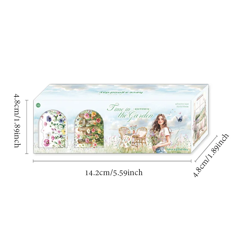 2Style 2Boxes/bag Garden Landscaping Kit Tape Creative Handbook DIY Scrapbook Calendar Picture Book