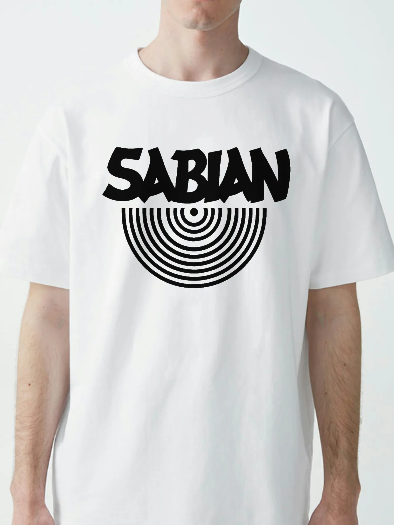 Mens T Shirts Fashion Sabian Printed T Shirt Short Sleeve O Neck T-shirts Summer Hip Hop Harajuku tees casual Breathable tshirt