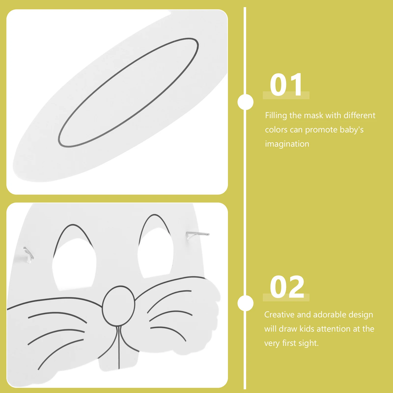 

10Pcs Graffiti Masks Kids Painting Animal Mask Set DIY Craft Activity for Children Creative Educational Art Project