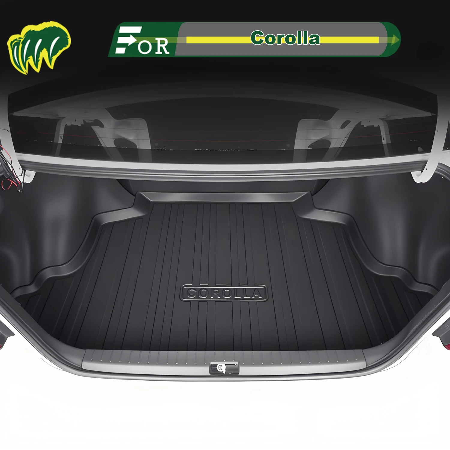 

Для Toyota Corolla 2005-2013 TPE индивидуальный коврик для багажника автомобиля всесезонный коврик для багажника 3D-образный коврик для багажника Защитный коврик для заднего багажника