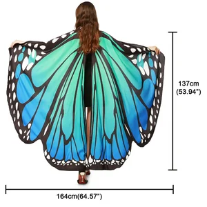 Bìa Bướm Rainbow, Trang phục khiêu vũ của phụ nữ, Quốc vương trưởng thành, Cosplay Halloween, Trẻ em 10 Cánh Carnival bán hàng chính - 3