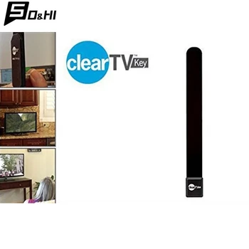 Digital Indoor Aerial TV Stick, Clear Smart TV Switch Antena HDTV Free TV, Amplificador de Recebimento de Sinal, 1080P, 1Pc