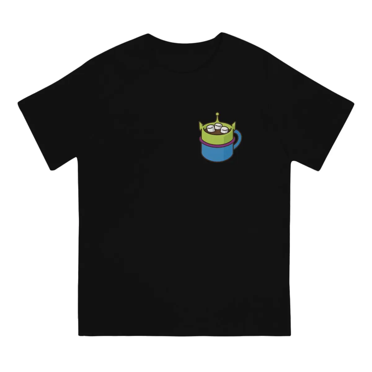 Little Green Alien Hot Cocoa Sticker Unique TShirt Disney Toy Story Alien Leisure T Shirt Newest T-shirt For Men Women