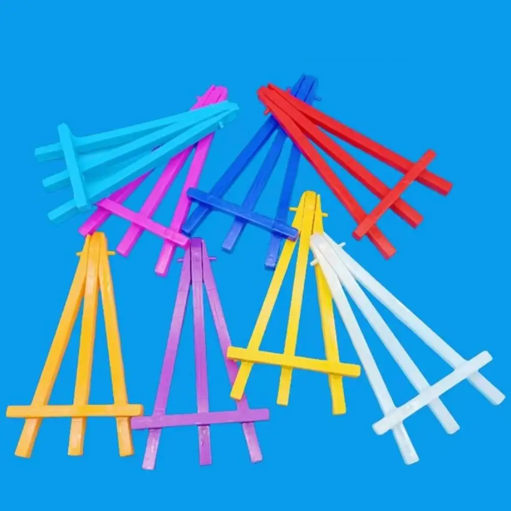 Triangle Design Painting Stand Set of 5 Mini Plastic Sketching Easels for Kids Art Display Triangle Holder Stand Artist Easels