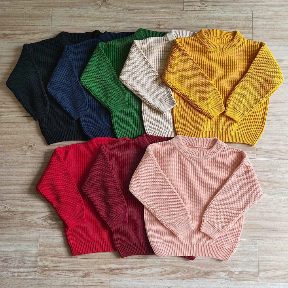 Baby Girl Jumper Sweatshirt Pullover Blouse Long Sleeves Sweater Infant Toddler Knitting Coat Wholesale Children Kids Clothes