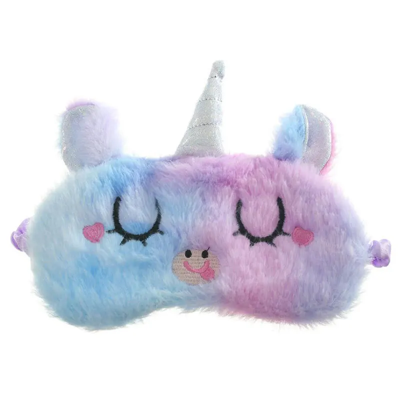 

Kids Sleeping Mask Sleeping Blindfold Soft Plush Eye Masks Cute Love Cloud Eye Cover Plush Mask Eyepatch Health Eye Cover