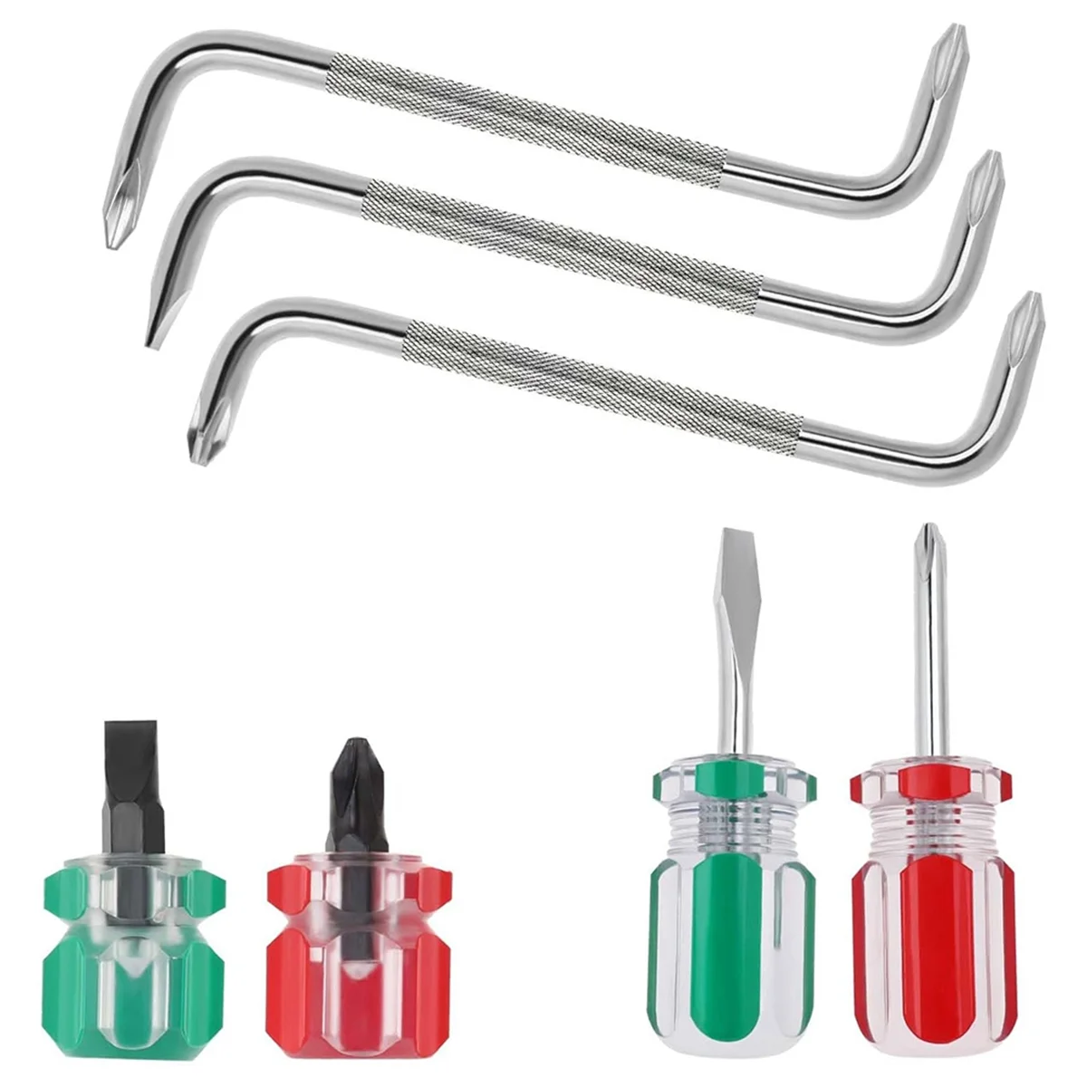 Set di cacciaviti Offset da 7 pezzi cacciavite ad angolo retto, cacciavite a fessura cacciavite di tipo Z