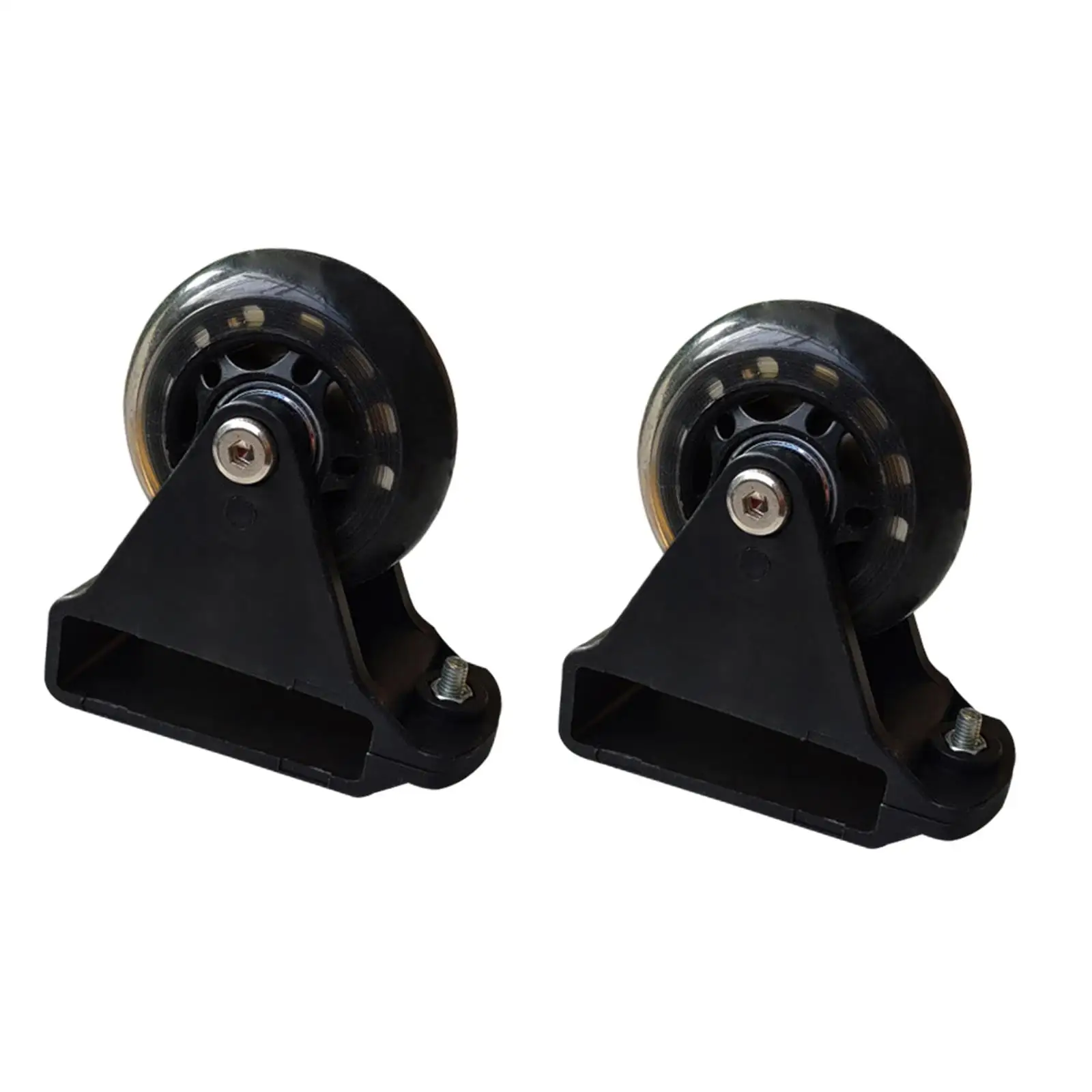 2Pcs Leveling Casters Ladder Caster Extension for Machine Workbench Shelves