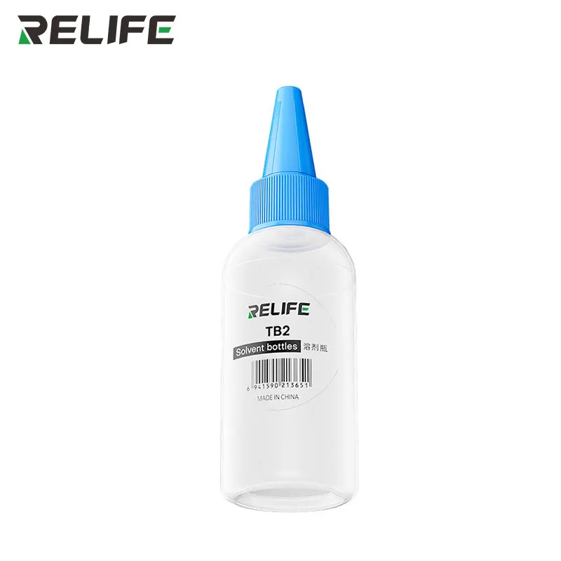 Frasco de plástico vacío de 50 ml RELIFE TB2 con aguja para dispensar pegamento de resina y soldadura 5