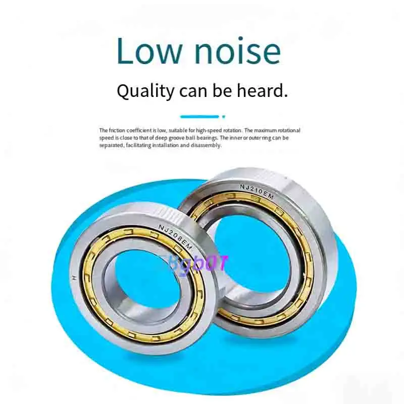 Precision Cylindrical Roller Bearings NJ204-213EM Series Heavy-Duty  Long Lifespan NJ204-213EM 20-65mm Bore for Machine Spindle