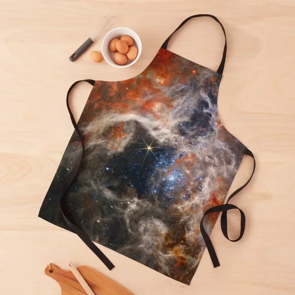 

Tarantula Nebula James Webb Space Telescope Apron For Girl Costume Waiter painters Apron