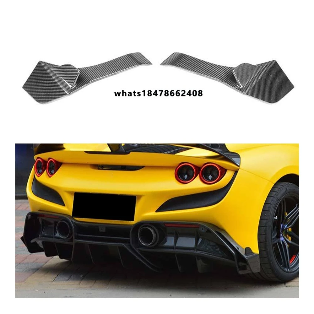 

Dry Carbon Fiber Rear Bumper Side Air Vents Canards for F8 Tributo Spider 2019-2023