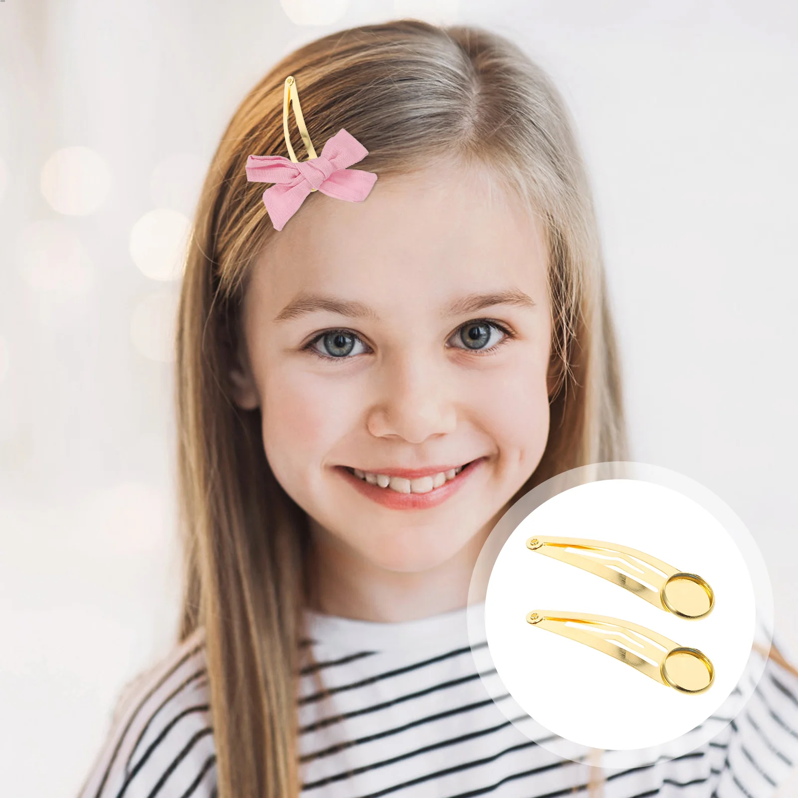 

10 Pcs Hairpin Tray Headdress Accessories Clip Handmade Clips Snap for Crafts Iron Girl French