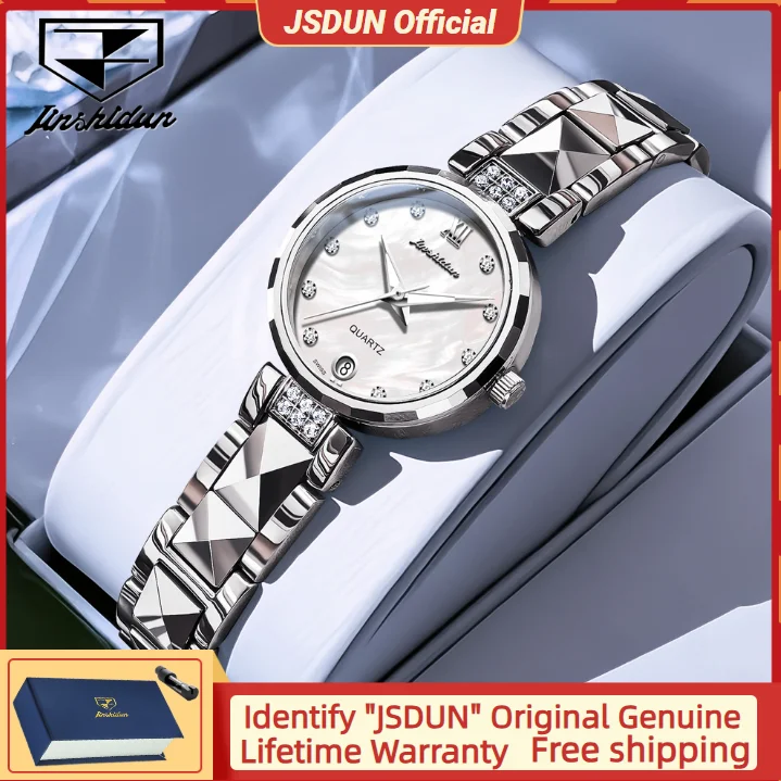 

JSDUN 8988 Quartz Women's Watch Diamond Bezel Tungsten steel Strap Waterproof Women's Watch