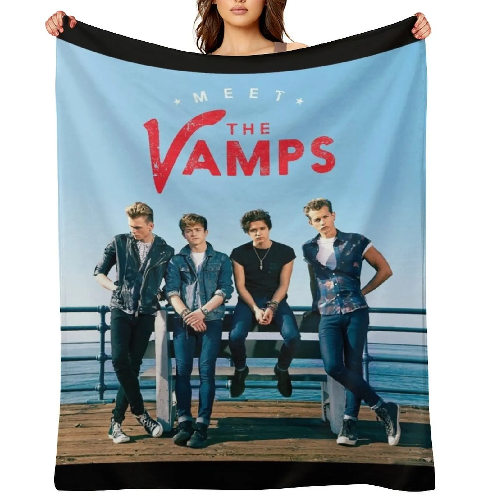 

Meet the vamps deluxe version Throw Blanket Thins Weighted Large Flannel Blankets