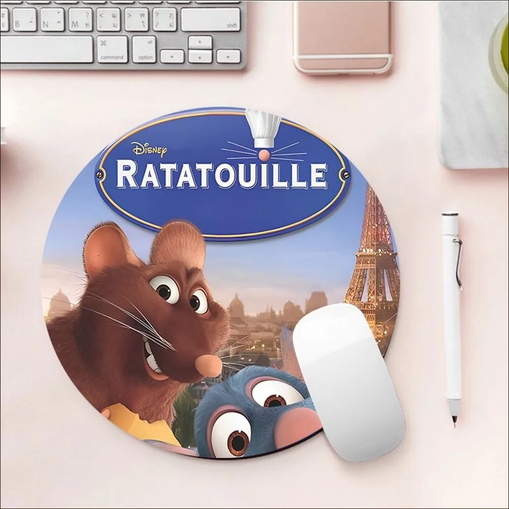 Disney Ratatouille Mousepad Small Round Speed Version Game Computer Keyboard Office Table Mat PC Laptop Mouse mat Desktop Mat