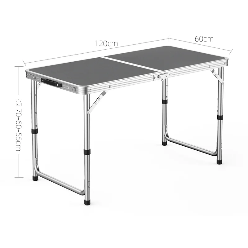 Outdoor Folding Table Camping Aluminium Alloy Picnic Height Adjustable Table Waterproof Ultra-light Durable Folding Table Desk