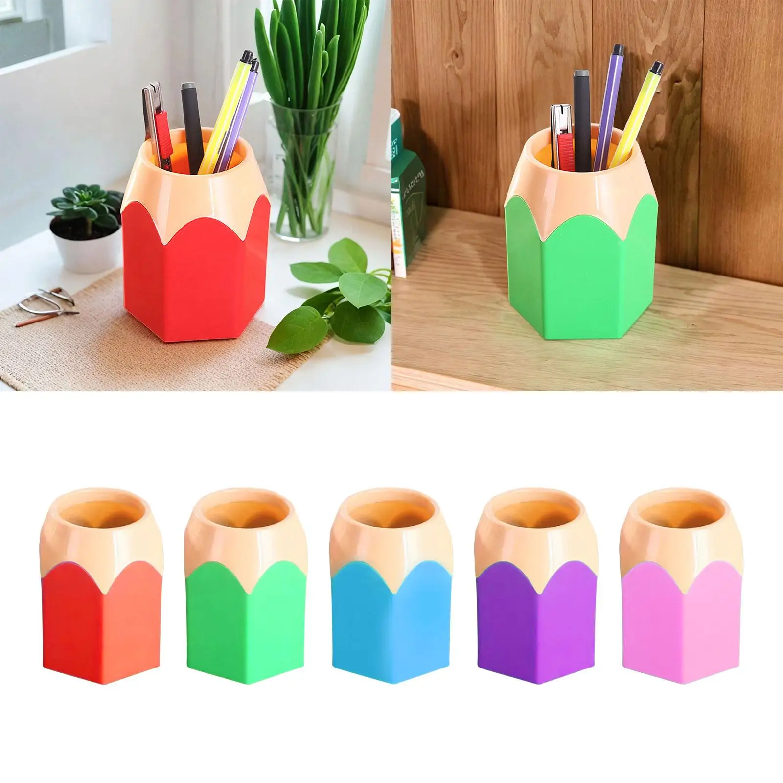 Desktop Organizer Paint Brushes Classroom Pen Container School Household Pen