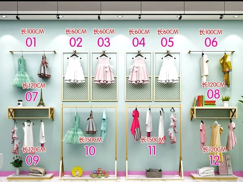 Fashion Baby Clothes Store Interior Design Custom Kids Store Display for Child Clothing Stores