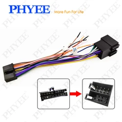 Adaptador de arnés de cableado de 20 pines a ISO, enchufe 20 P, Cable de conversión de conector ISO, accesorios universales, Cable para Radio de coche con pantalla DIN