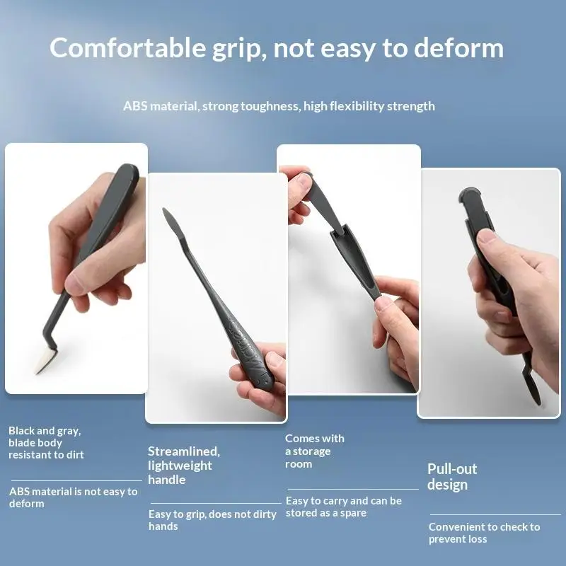 23 قطعة رسم فني مسح سكين مع صندوق فرك فرشاة أداة تلطيخ لرسم الرسم خلط للفنانين البالغين