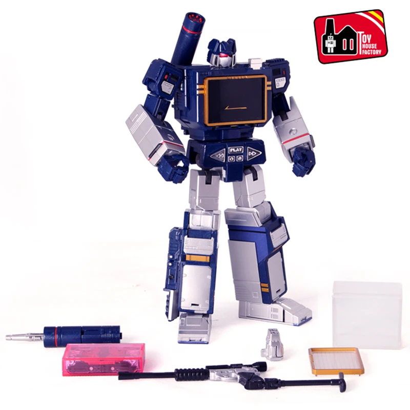 Figura de acción de Robot transformable, G1, THF THF-01J, Soundwave, THF01J, THF01-J, One Tape, Walkman, obra maestra, KO, MP13