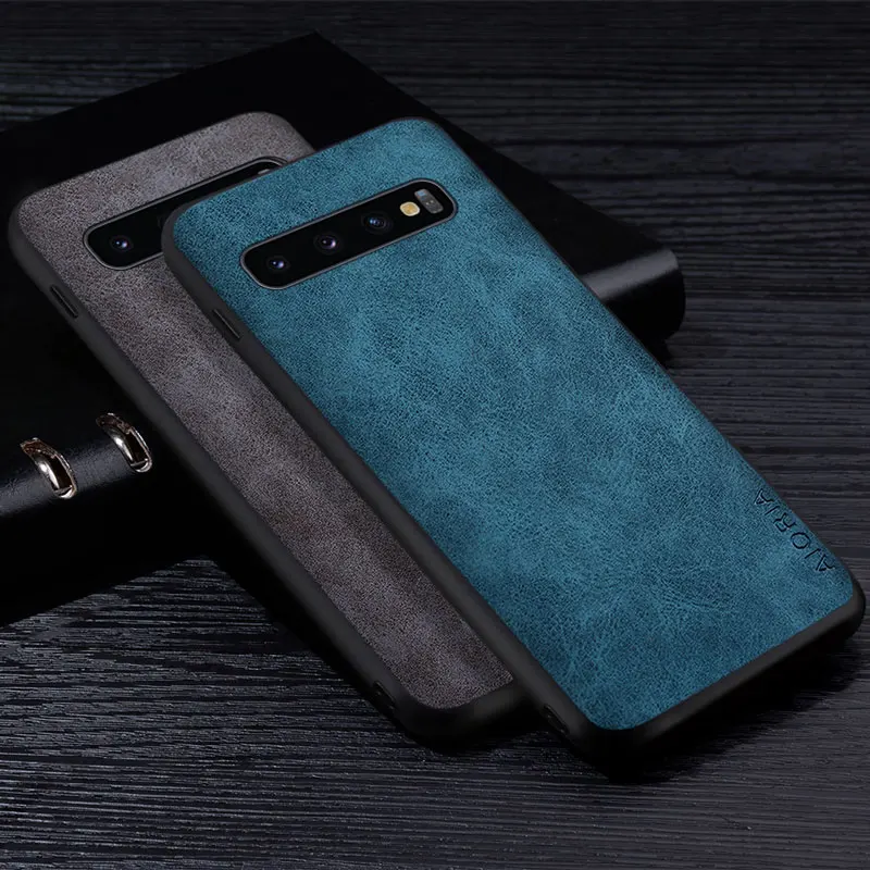 Premium PU Leathe Case for samsung Galaxy S10 Plus Lite S10E Scratch-Resistant Solid Color Cover for samsung Galaxy 10 5G Case