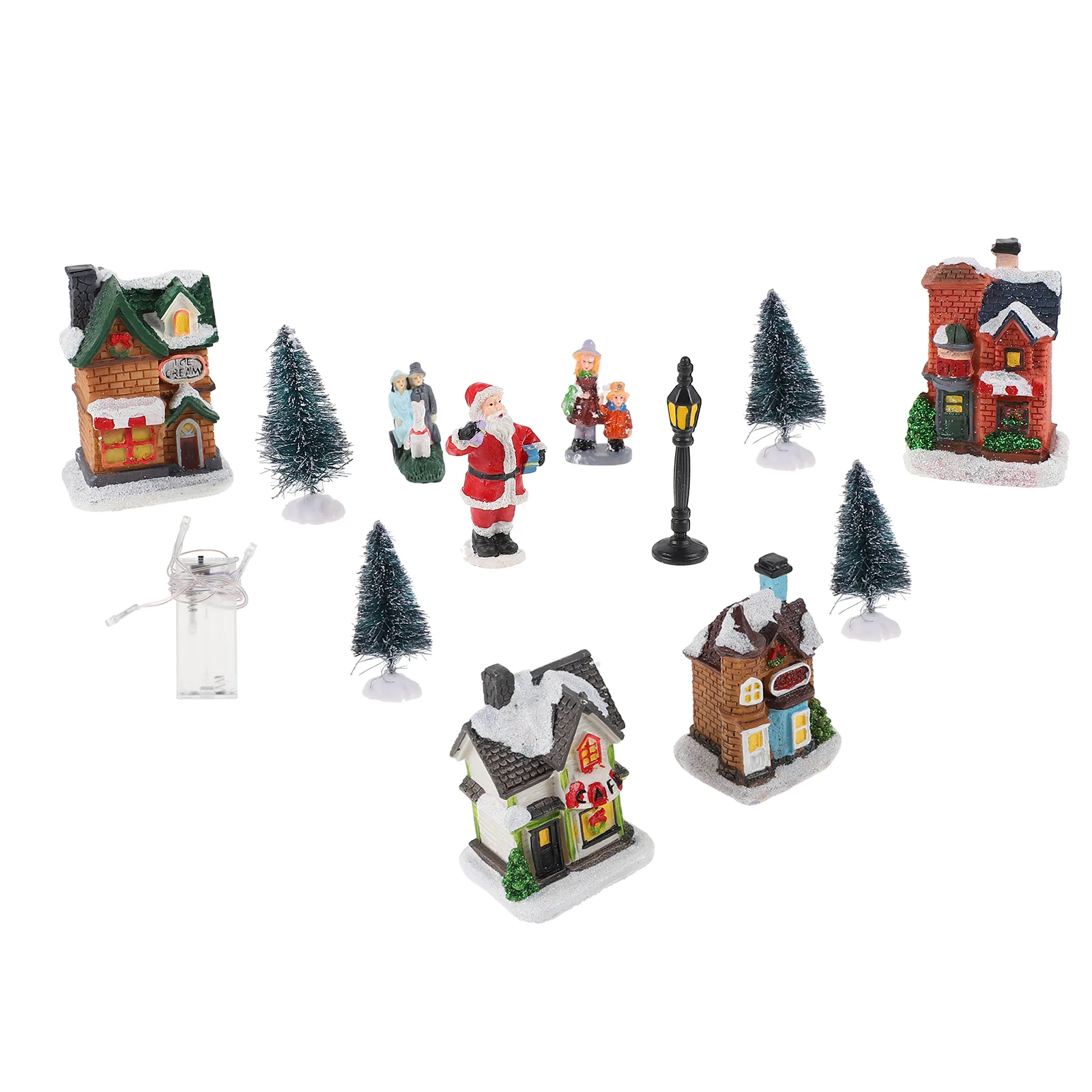 

Christmas Decoration Mini House Xmas Shaped Decors Party Landscape Decorations Ornament Resin Supply Decorate