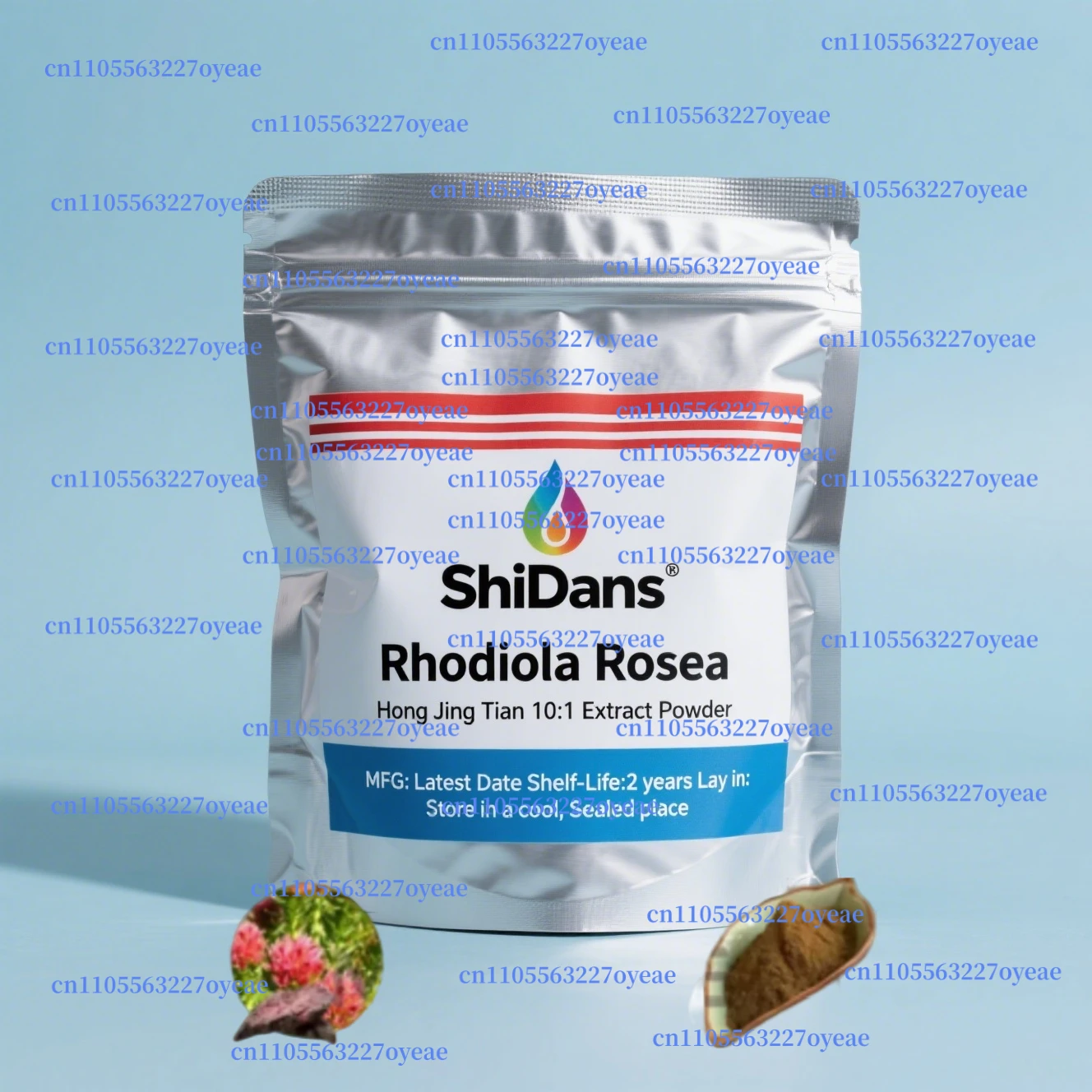 Customized Refillable bags for Rhodiola Rosea Extract Aluminum Foil Bag Packing for Fast Shipping
