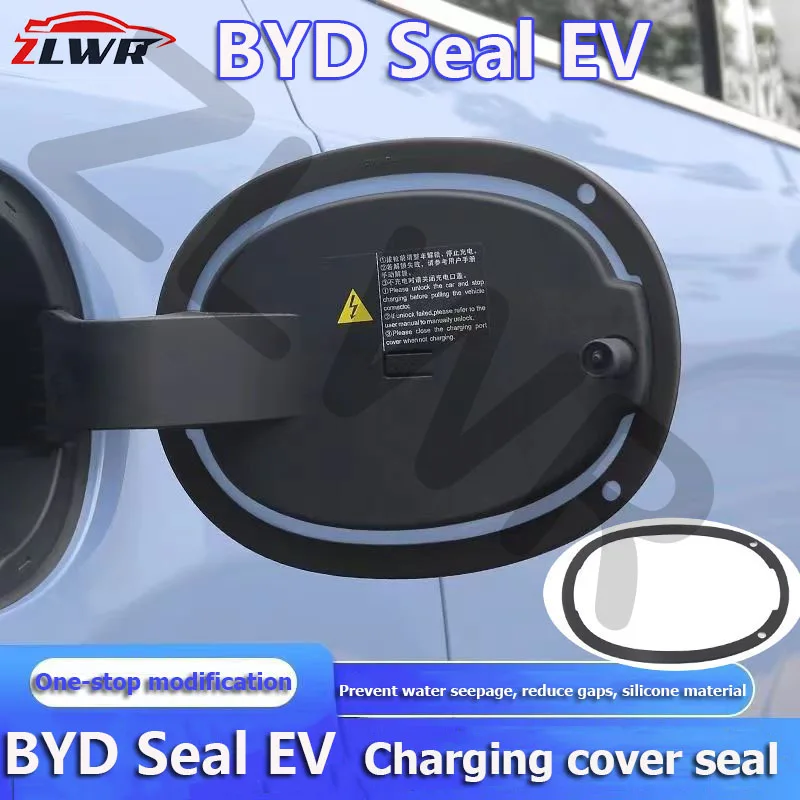 ZLWR BYD 도장 EV 자동차 충전 포트 보호 커버, 실리콘 링 충전 커버, 도장 링 충전 포트 보호