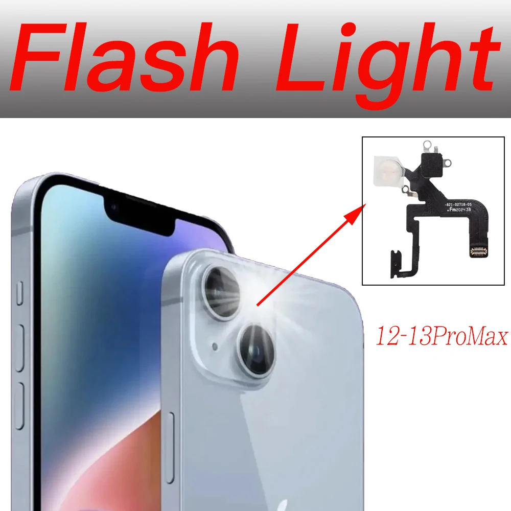 

Flash Light Replacement For iPhone 12 13 Mini Pro Max LED Flashlight Flex Cable