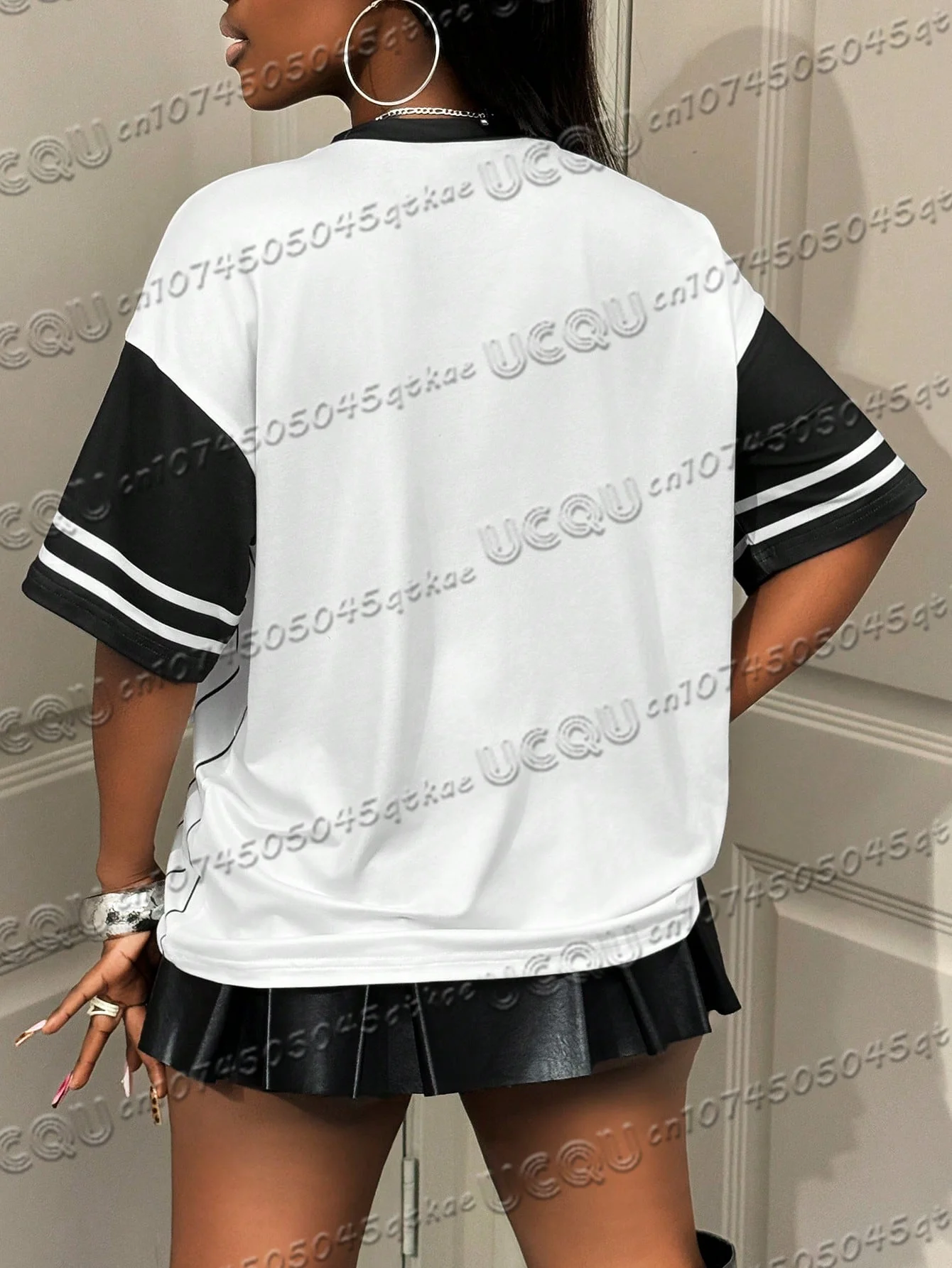 لوس أنجلوس رقم. 79 تي شيرت جيرسي لكرة السلة للأطفال برقبة دائرية فضفاضة بأكمام قصيرة ملابس صيفية نسائية جديدة متعددة الاستخدامات #6