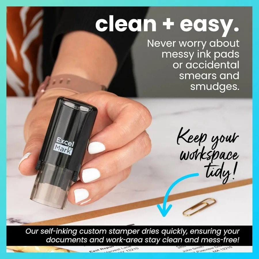 Timbro rotondo per insegnanti Solid Star RED Ink