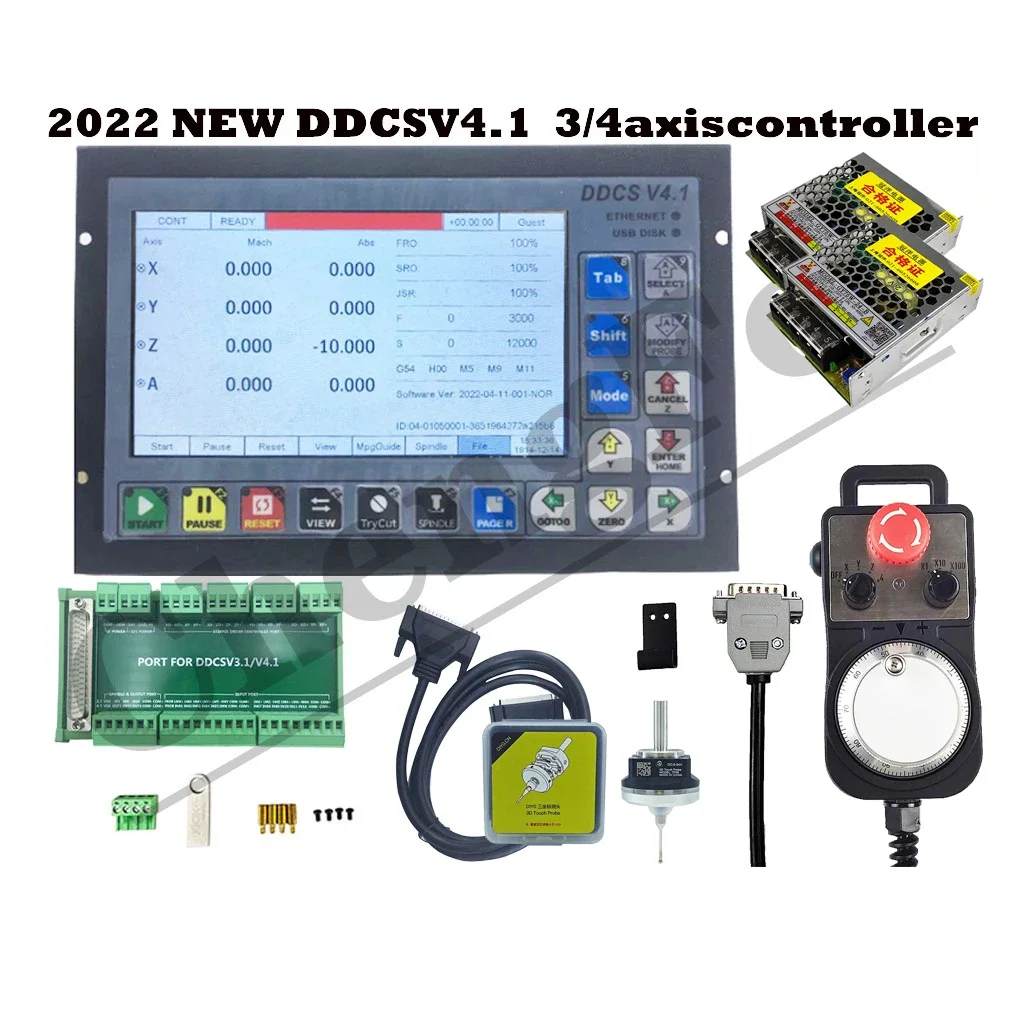 NEW DDCSV3.1 upgrade DDCS V4.1 3/4 axis independent offline machine tool engraving and milling CNC motion controller