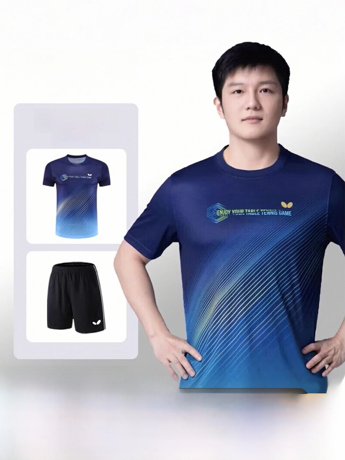 

Мужской летний спортивный костюм New Ort Sve Pong, профессиональный, быстросохнущий, повседневный комплект спортивной одежды