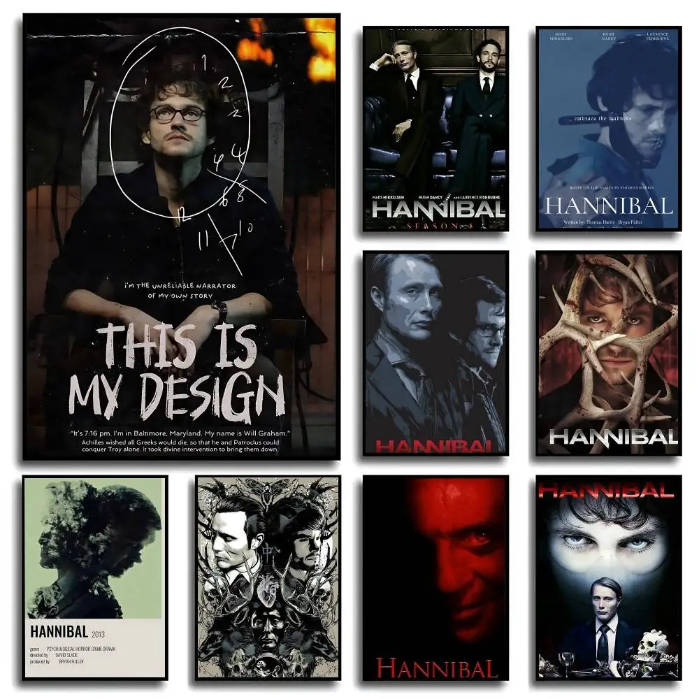 TV Series Movie Hannibal Poster Picture Canvas Painting Wall Art Home Decoration Print For Living Room Decor