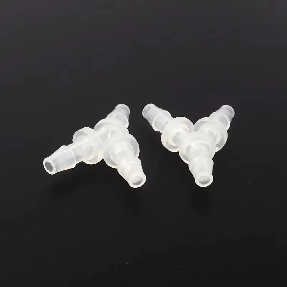 10Pcs Durable 2.4-15.8mm Y-Type Tee Connector Plastic PP PE 3 Way Connector Soft Hose Fittings for Aquarium Fish Tank Fittings
