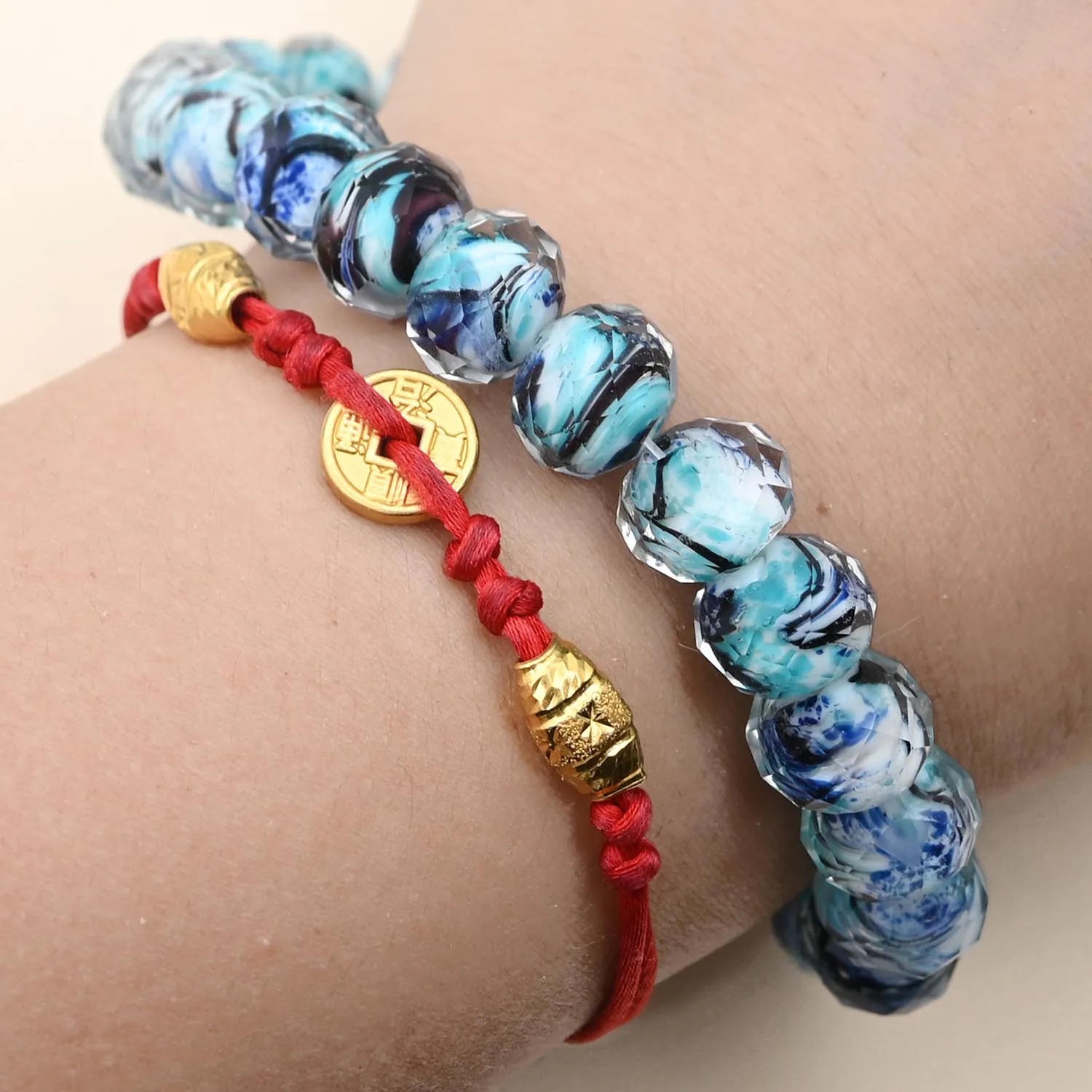 9x12mm Faceted Murano Lampwork Beads Blue Glass Crystal Spacer Beads For Jewelry Making Diy Charms Bracelet Necklace Accessories