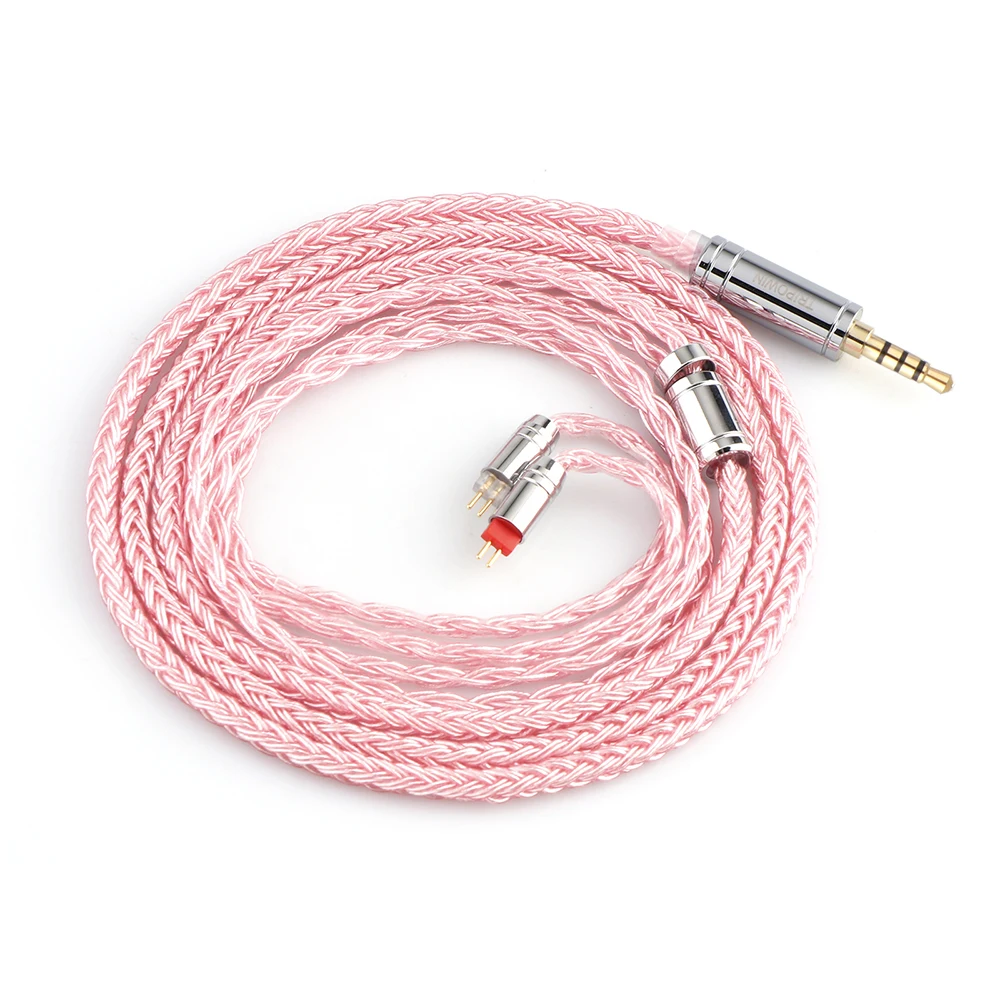 Tripowin Zonie 16-adriges versilbertes Kabel SPC-Kopfhörerkabel QDC MMCX 2-polig für KZ ZS10 PRO C16 C12 BL03