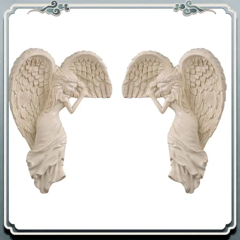 

AC76-смола Крылья ангела скульптура фоторамка-декор набор ремесленных украшений для фестиваля или свадьбы