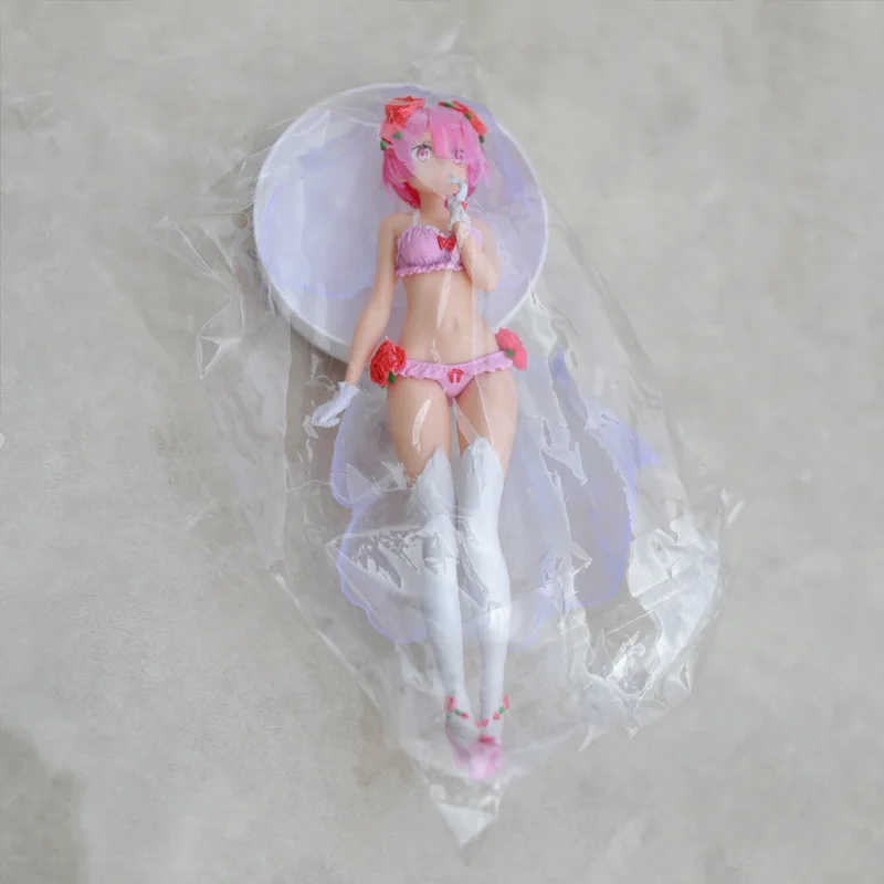 BANDAI-Robe de mariée en cristal, modèle de figurine d'anime, jouets beurre en PVC, Re: ontari, Kara, Hajimeru, Isekai, Seikpetrol, Kawaii Ram, 25cm