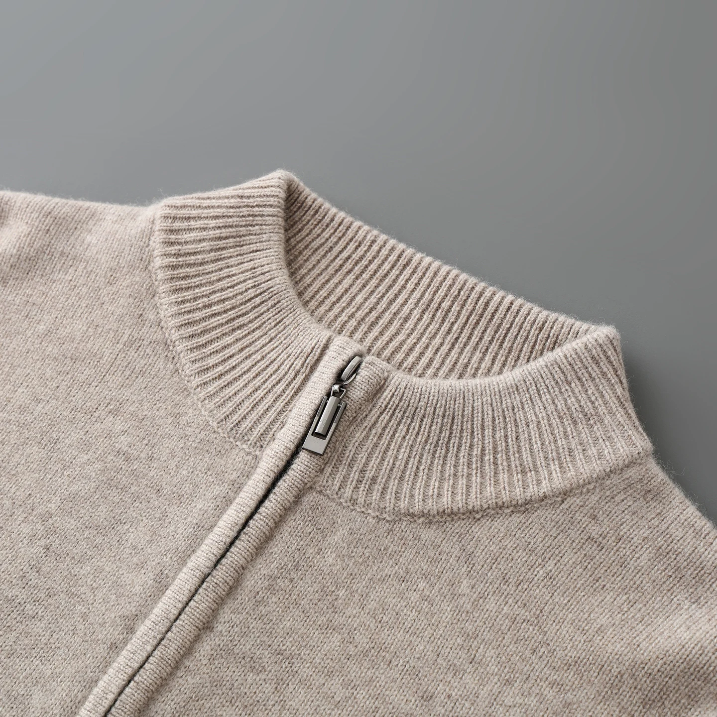 New Men Knitted Half Zipper Style Pullover Pure Australian Wool Business Sweater Half-height Neck High quality Thicken Warm Tops