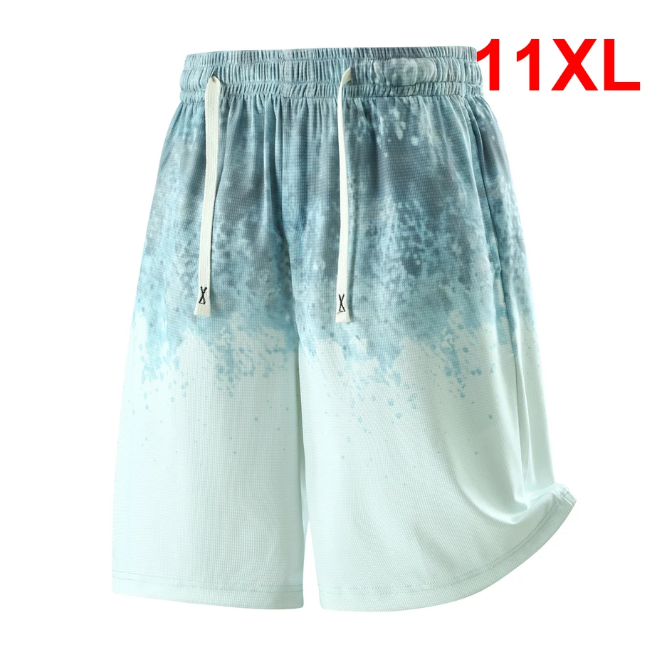 

Summer Gradient Shorts Men 11XL Plus Size Shorts Breathable Fashion Casual Bottom Male Big Size 10XL 11XL