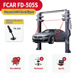 FCAR FD-505S 4 wheel aligner with TR-100 tire tread scanner chassis repair equipment wheel alignment tool