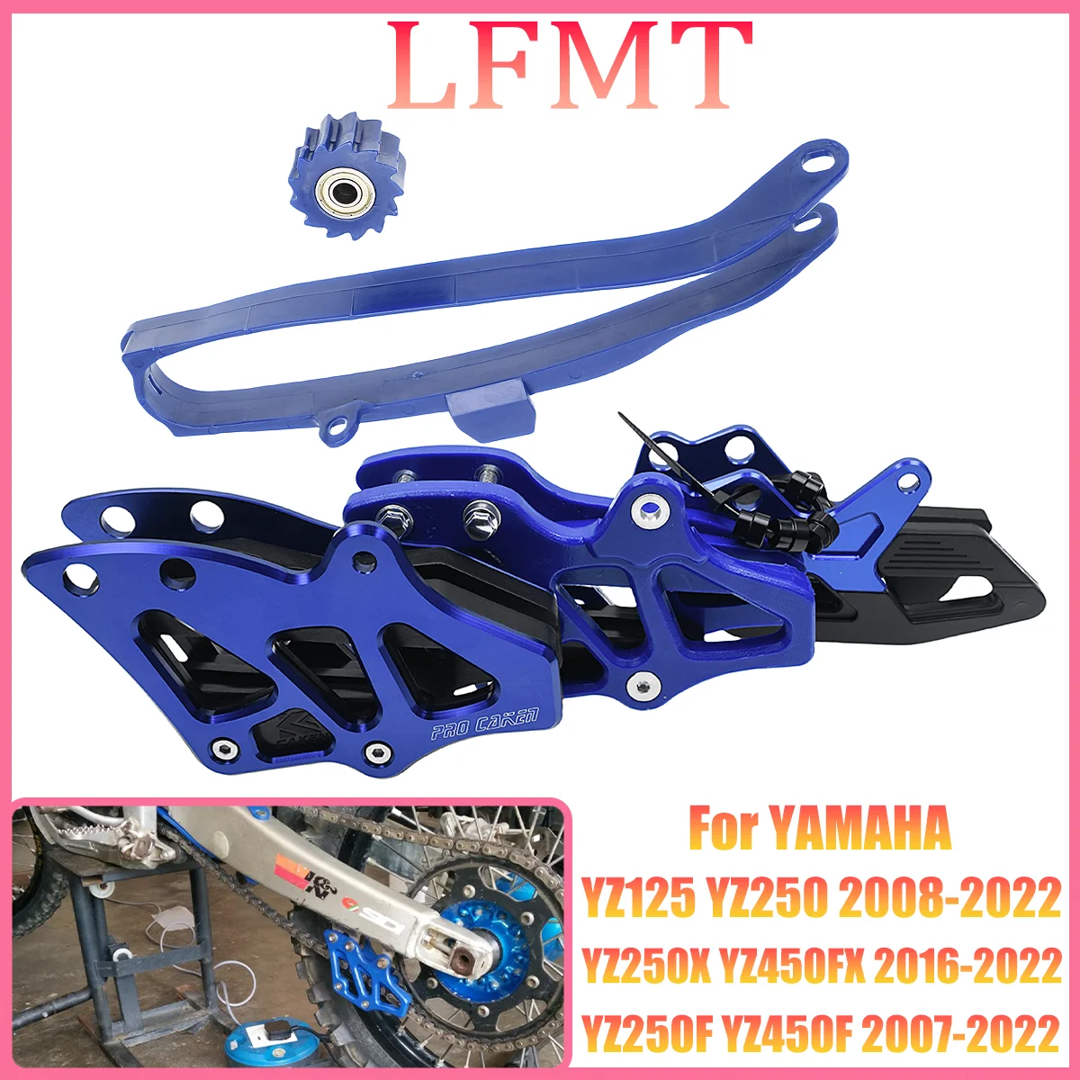 

Motorcycle CNC Alminium Rear Chain Guide Chain Guard Protector Protection For Yamaha YZ 125 250 250F 450F WR250X WR250FX Parts