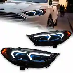 LED Headlights for Ford Mondeo Fusion 2013 - 2016 with Sequential Turn Signal Plug and Play Passenger Driver Side Head Lamp