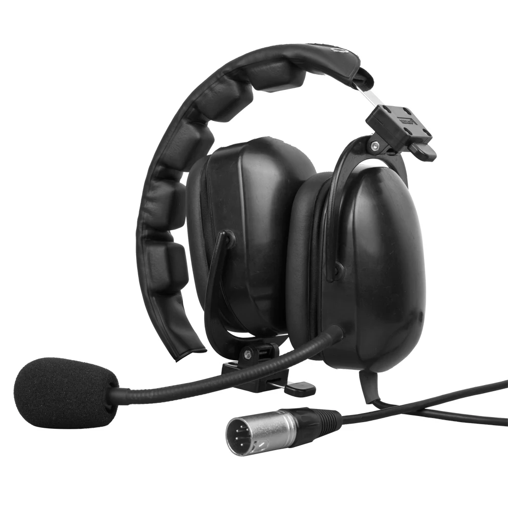 Telikou HD-102 doppel muff intercom headset dynamisches mikrofon xlr 5 pin männlich studio zimmer