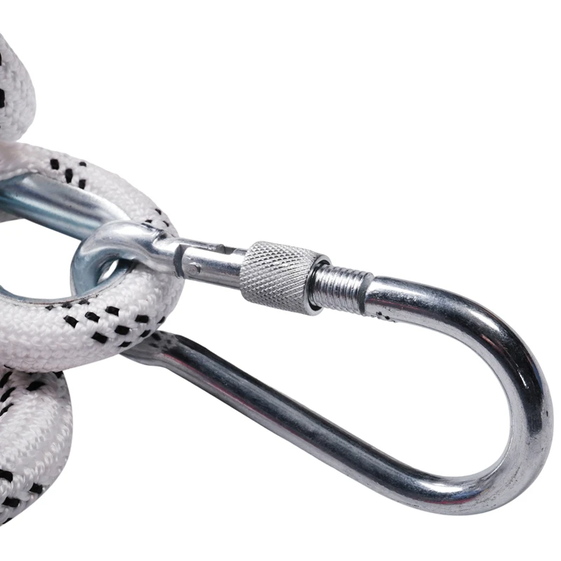 Escada flexível de 6,5 pés, escada de corda isolada, escada de resgate, escalada, antiderrapante, escada de corda de engenharia